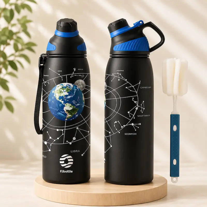 Gourde inox isotherme motif 1L