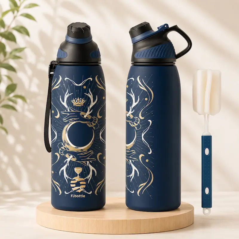 Gourde inox isotherme motif 1L