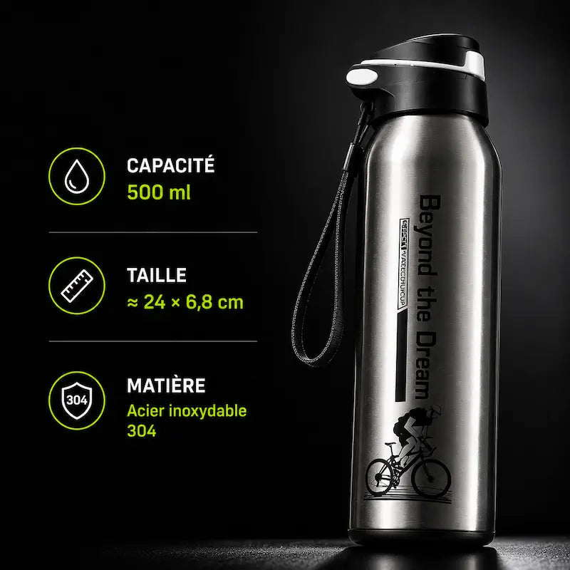 Gourde isotherme vélo