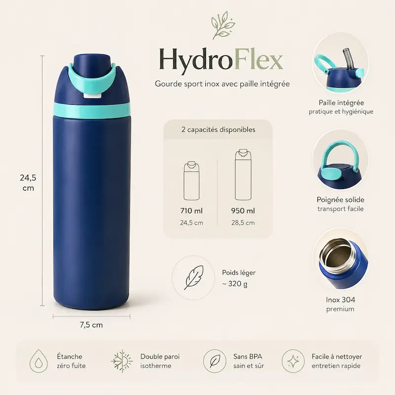Gourde sport inox