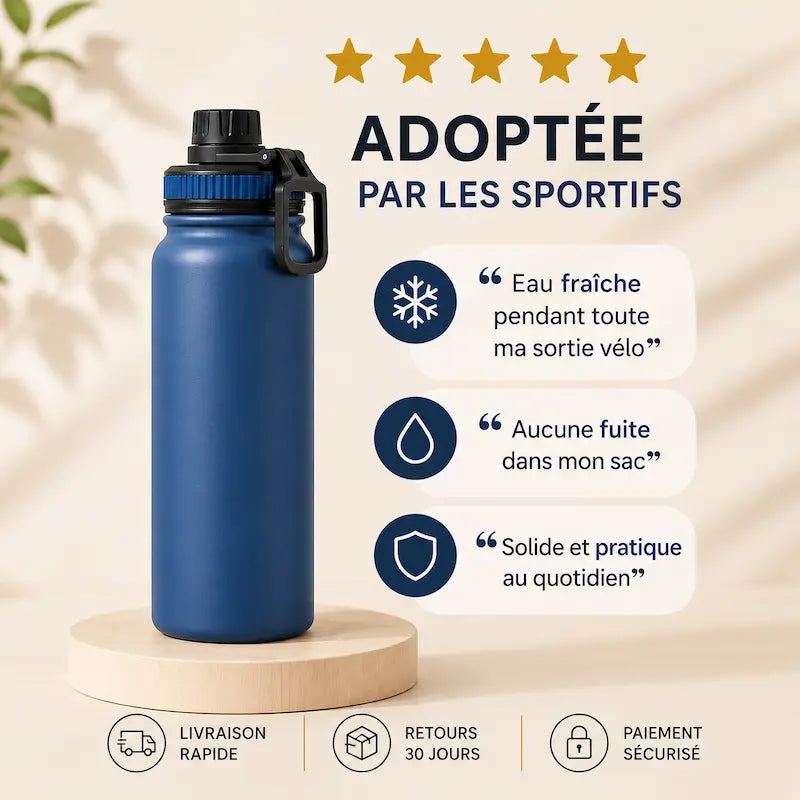 Gourde sport vélo isotherme