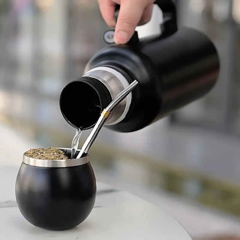 Thermos Yerba Mate 1,3L - Double paroi avec bombilla