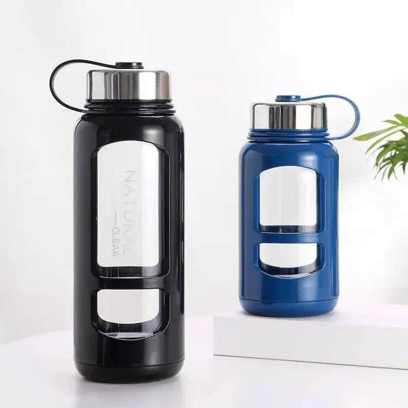 Bouteille en verre anti-brûlure