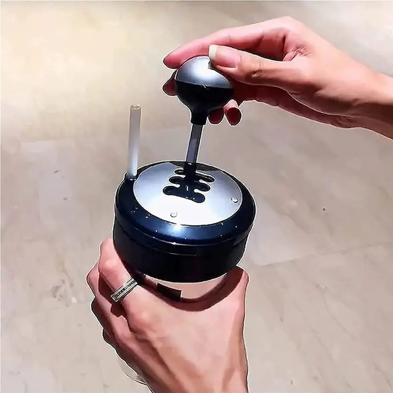 Gourde avec paille en inox 500 ml
