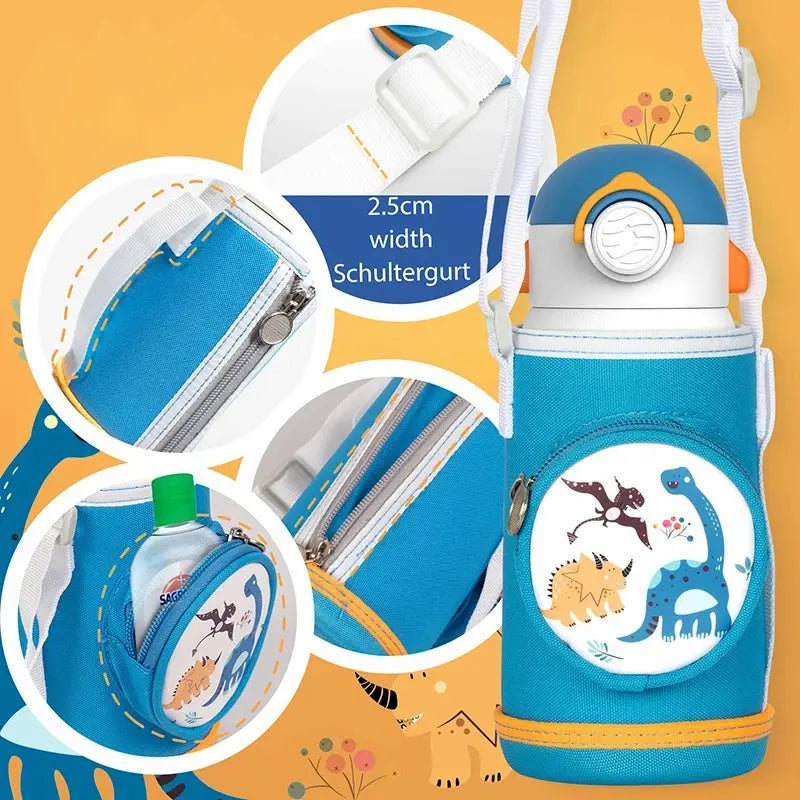 Gourde isotherme enfant avec paille 600 ml