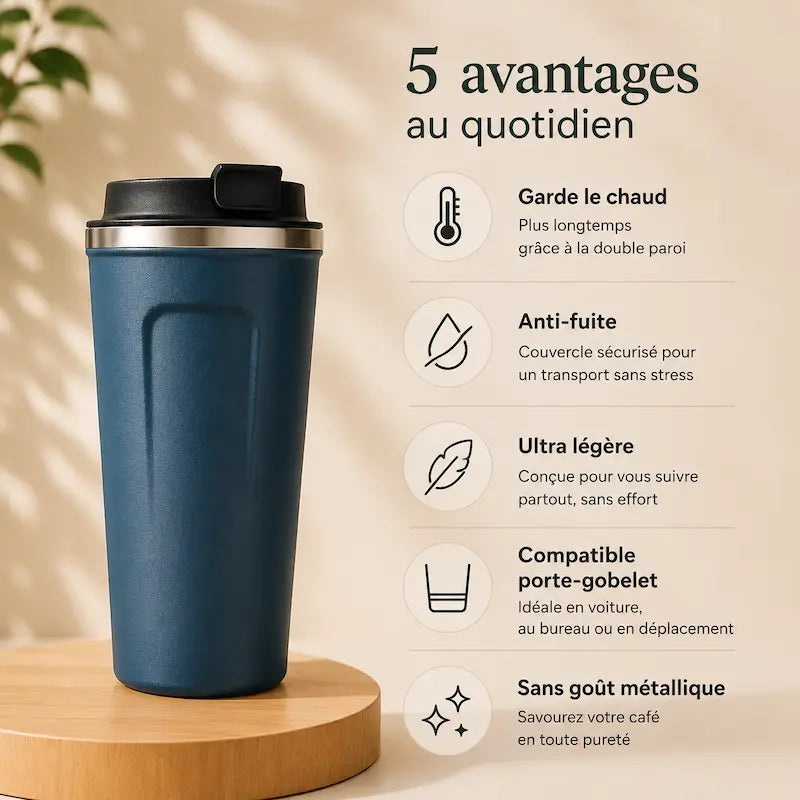 Tasse à café inox