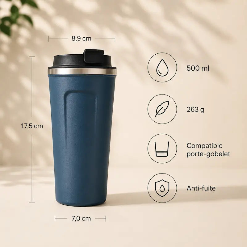 Tasse à café inox